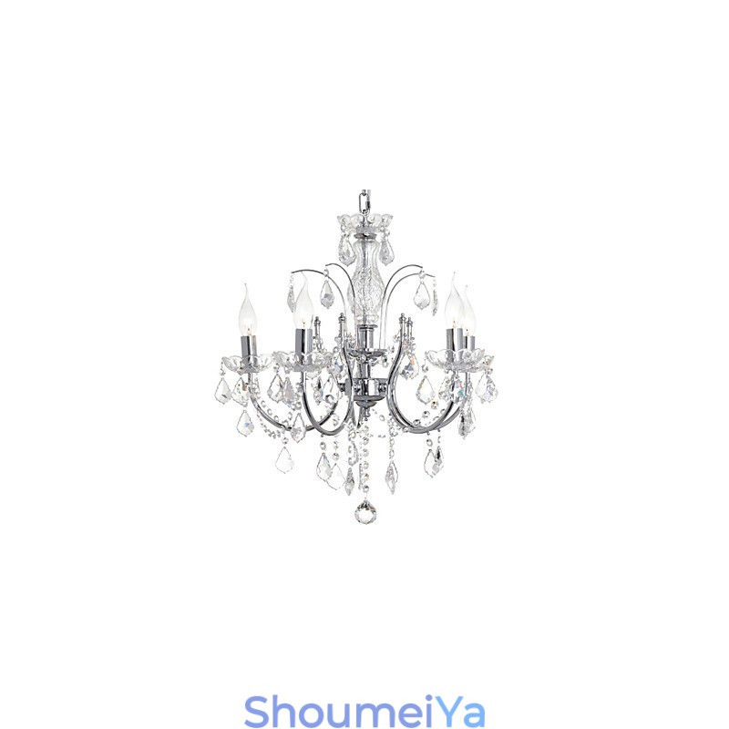 伝統的なクラシッククリスタルクロームメタルシャンデリア