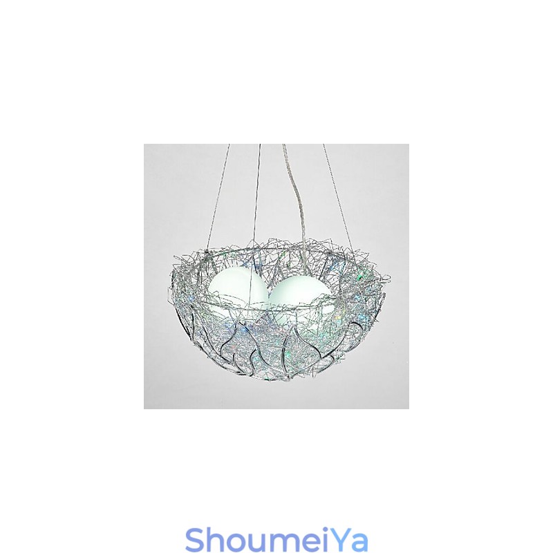 モダンコンテンポラリーシルバーメタルペンダントライト