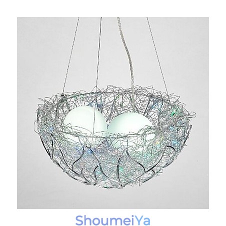 モダンコンテンポラリーシルバーメタルペンダントライト