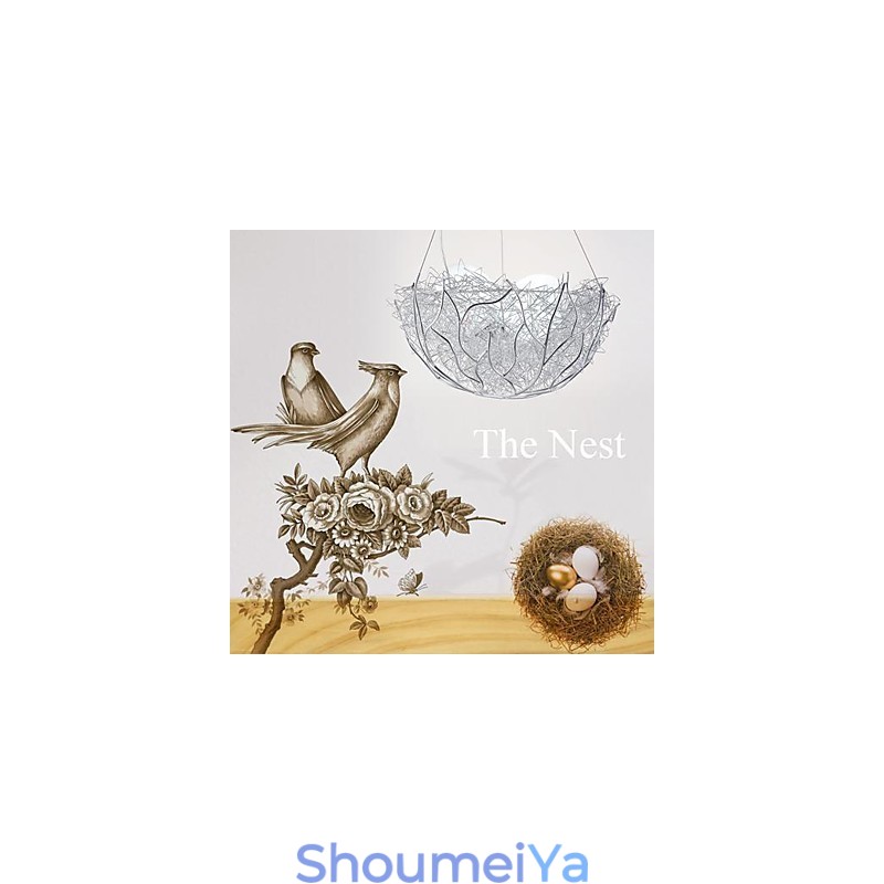 モダンコンテンポラリーシルバーメタルペンダントライト