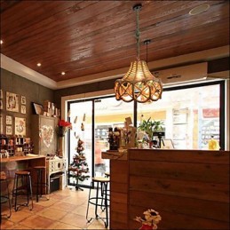 アメリカンカントリーヴィンテージアイアンシャンデリア工業用ヘンプ