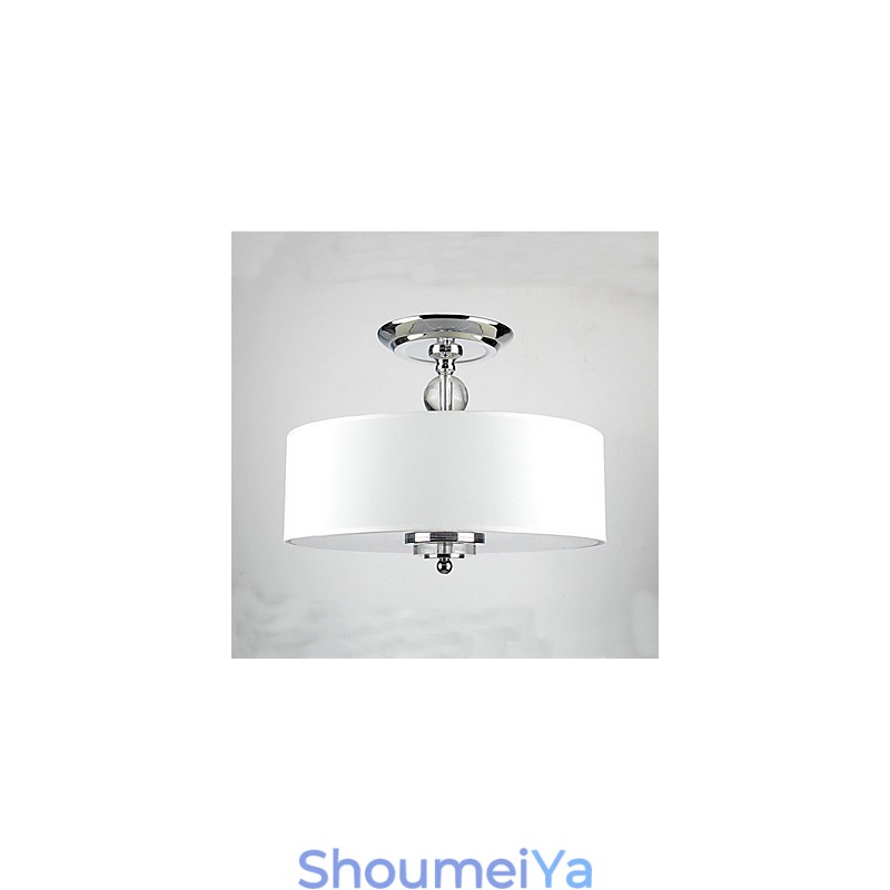 モダンでスタイリッシュなフランネルシェード付き3灯ペンダント