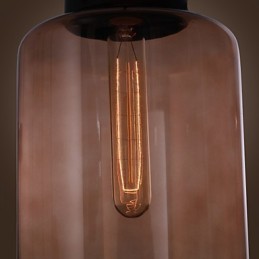 透明ボトルデザインの 70W モダンガラスペンダントライト