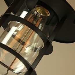 レトロミニスタイルペインティングメタルペンダントライト