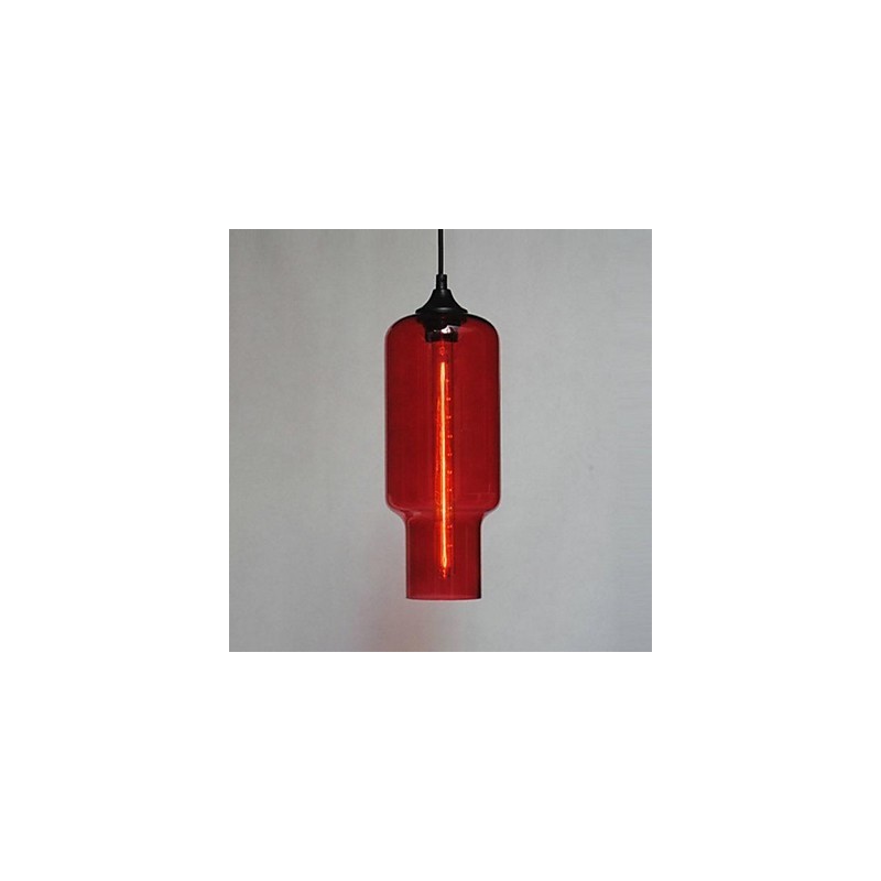 ブラウンのバブルデザインのモダンなガラスペンダントライト