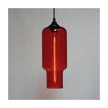 ブラウンのバブルデザインのモダンなガラスペンダントライト