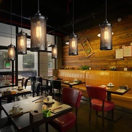 クリエイティブなメタルメッシュペンダントライトシンプルなペンダントランプカフェペンダントランプ