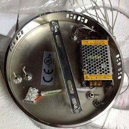 調光可能なクリスタルペンダントライト モダンな円形シャンデリア照明ランプ クールホワイト 丸型天井照明器具 リモコン付き