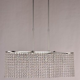 モダンで現代的なクリスタル電気メッキペンダントライト