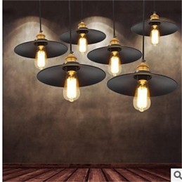 アメリカンミニマリストレトロ1アイアンシャンデリア