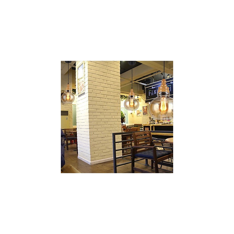 北アメリカのクリエイティブな木目調クリスタルランプ 古代のランプライトを復元