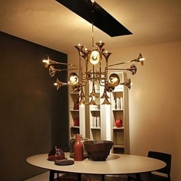 カントリーミニスタイル電気メッキメタルシャンデリア