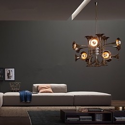 カントリーミニスタイル電気メッキメタルシャンデリア