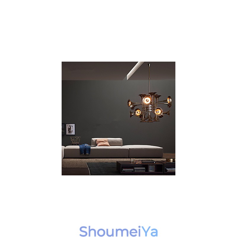 カントリーミニスタイル電気メッキメタルシャンデリア