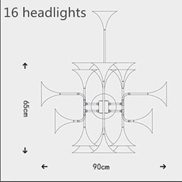 カントリーミニスタイル電気メッキメタルシャンデリア