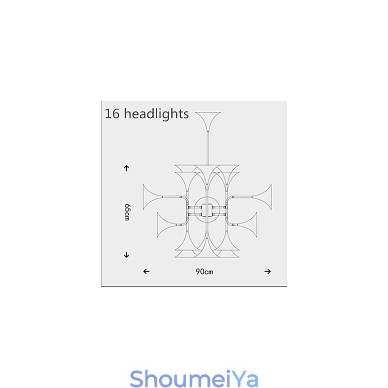 カントリーミニスタイル電気メッキメタルシャンデリア