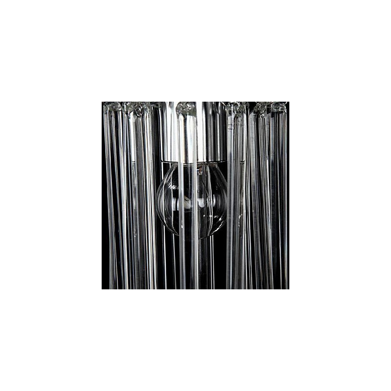 モダンコンテンポラリークリスタルクロームメタルペンダントライト