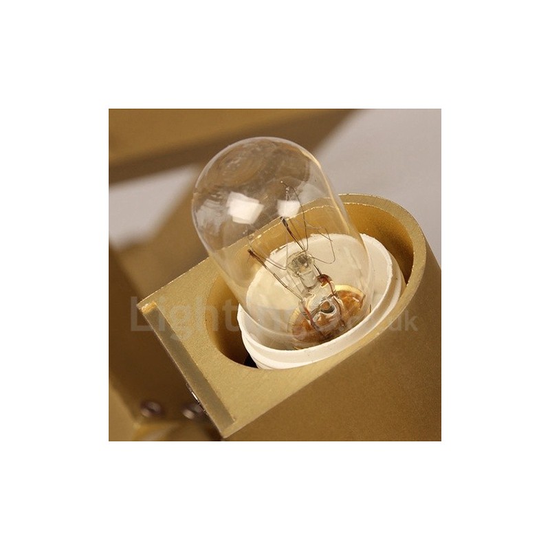 10 ライト モダン コンテンポラリー シャンデリア ライト (ブラック ゴールデン)