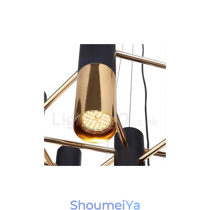 モダンコンテンポラリー22ライトシャンデリアシングルティアランプライト