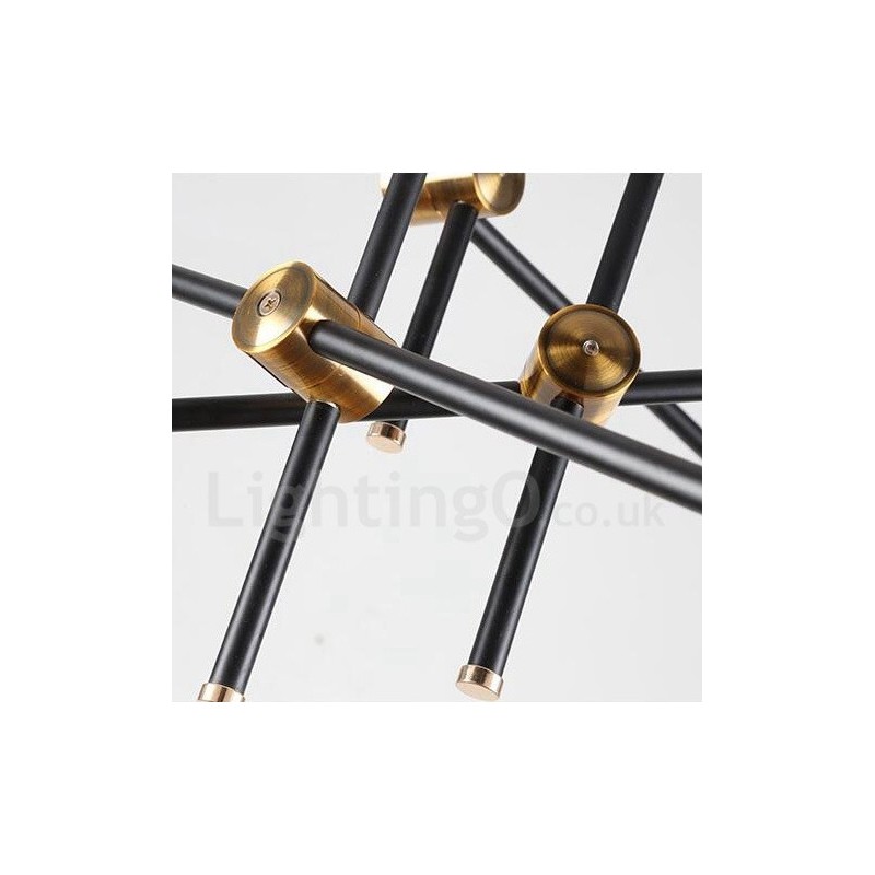 モダンコンテンポラリー6ライト3段シャンデリアライト