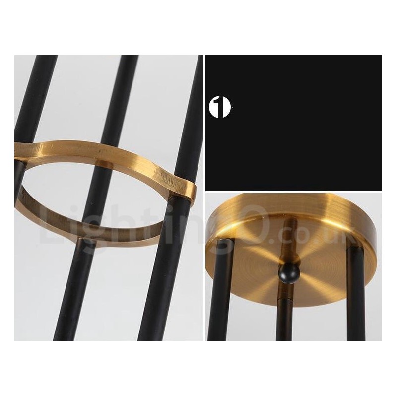 モダンコンテンポラリー6ライト3段シャンデリアライト