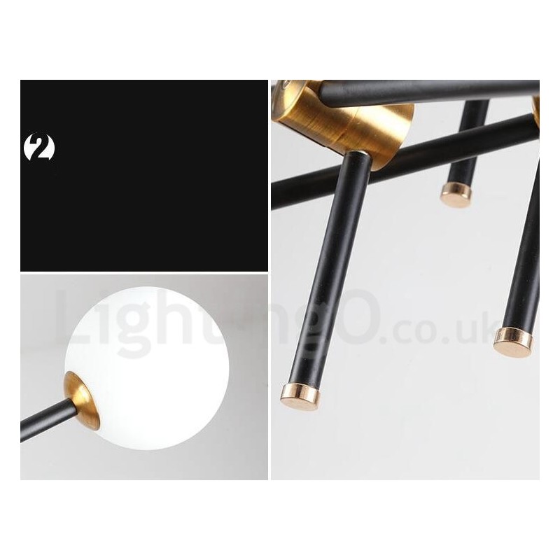 モダンコンテンポラリー6ライト3段シャンデリアライト