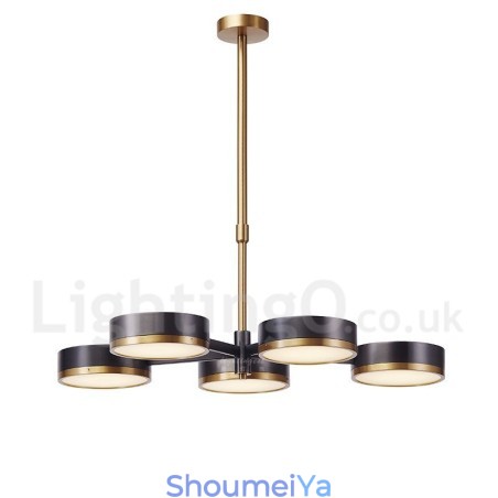 5 ライト モダン コンテンポラリー シングル ティア シャンデリア ライト