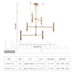 8 ライト 3 段 モダン コンテンポラリー シャンデリア ランプ ライト