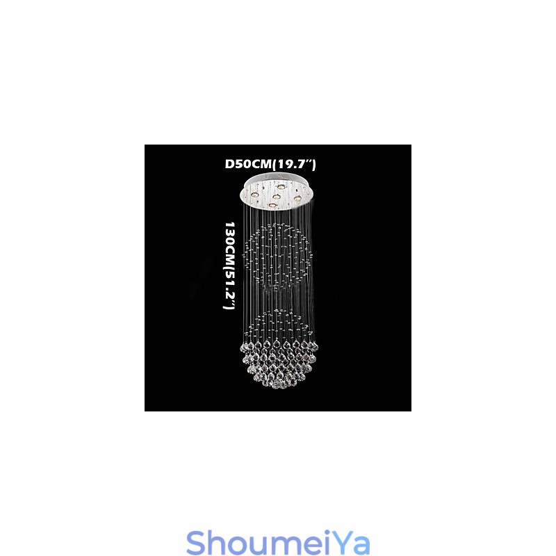 ペンダントライト モダン クリスタル シャンデリア 5 ライト シルバー キャンポイ クリア クリスタル グローブ 天井ランプ 器具