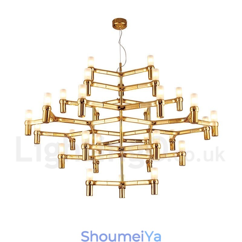 30 ライト 5 段 モダン コンテンポラリー シャンデリア ランプ ライト