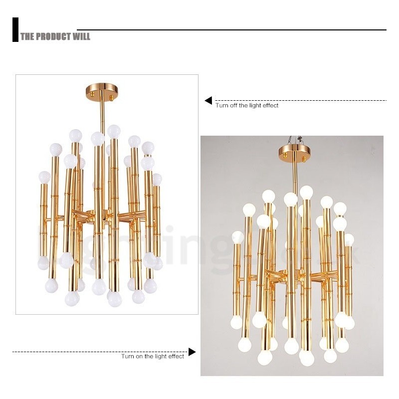 モダンコンテンポラリー30ライト2段シャンデリア