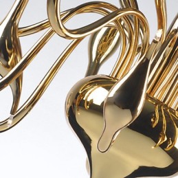 モダンシャンデリアライト 18 ライト G4 ゴールドメッキ