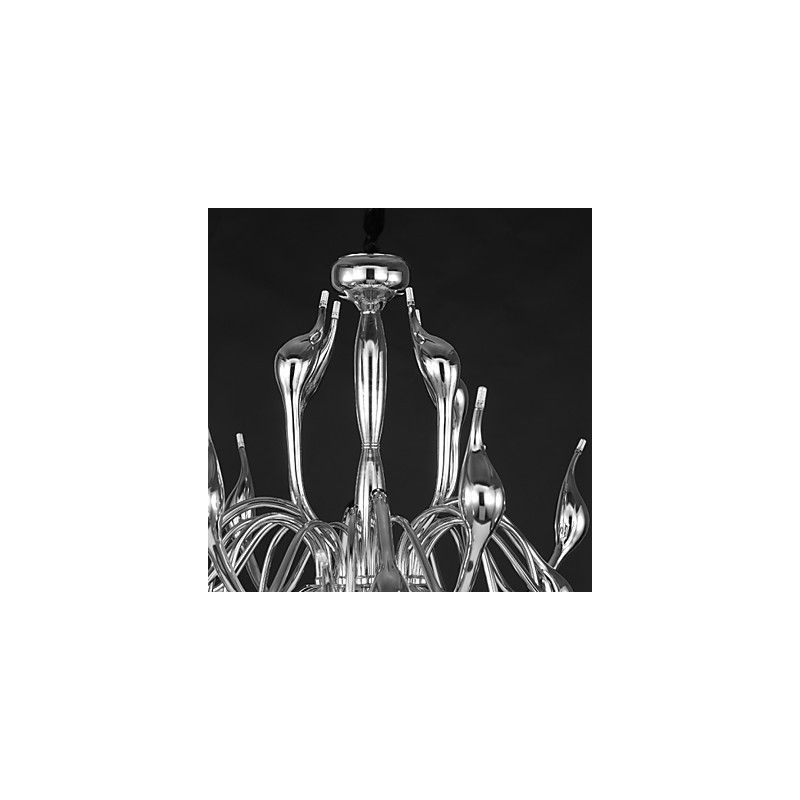 モダンシャンデリアライト 18 ライト G4 クローム仕上げ