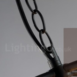 6 ライト メタル グローブ ヴィンテージ ペンダント ライト