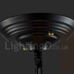 6 ライト メタル グローブ ヴィンテージ ペンダント ライト