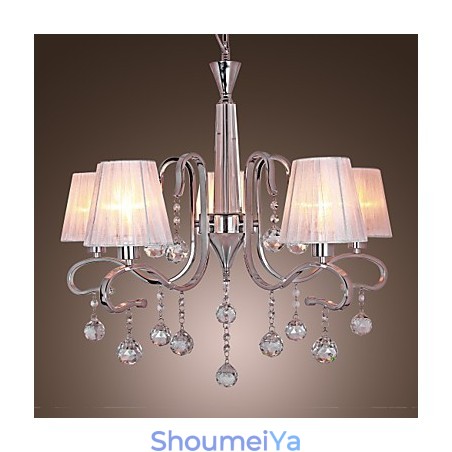 モダンで現代的なクリスタル電気メッキシャンデリア