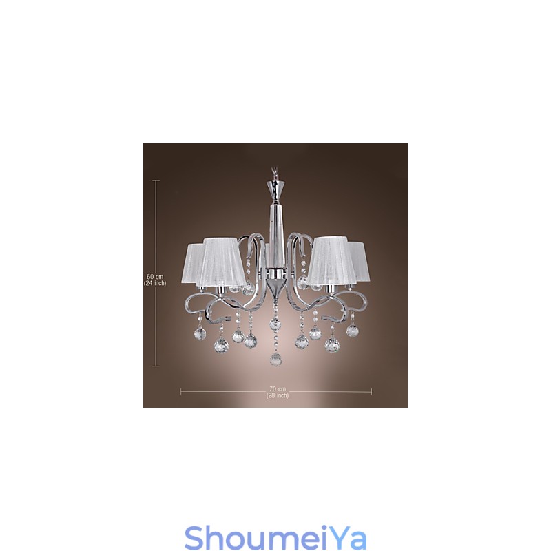 モダンで現代的なクリスタル電気メッキシャンデリア