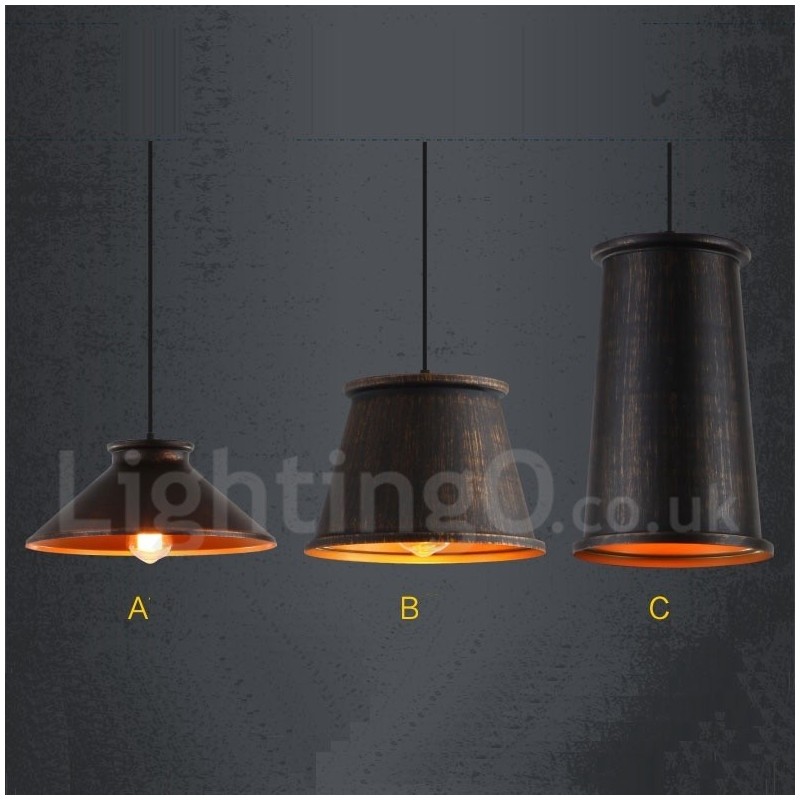 レトロ ヴィンテージ 1灯 メタルペンダントライト