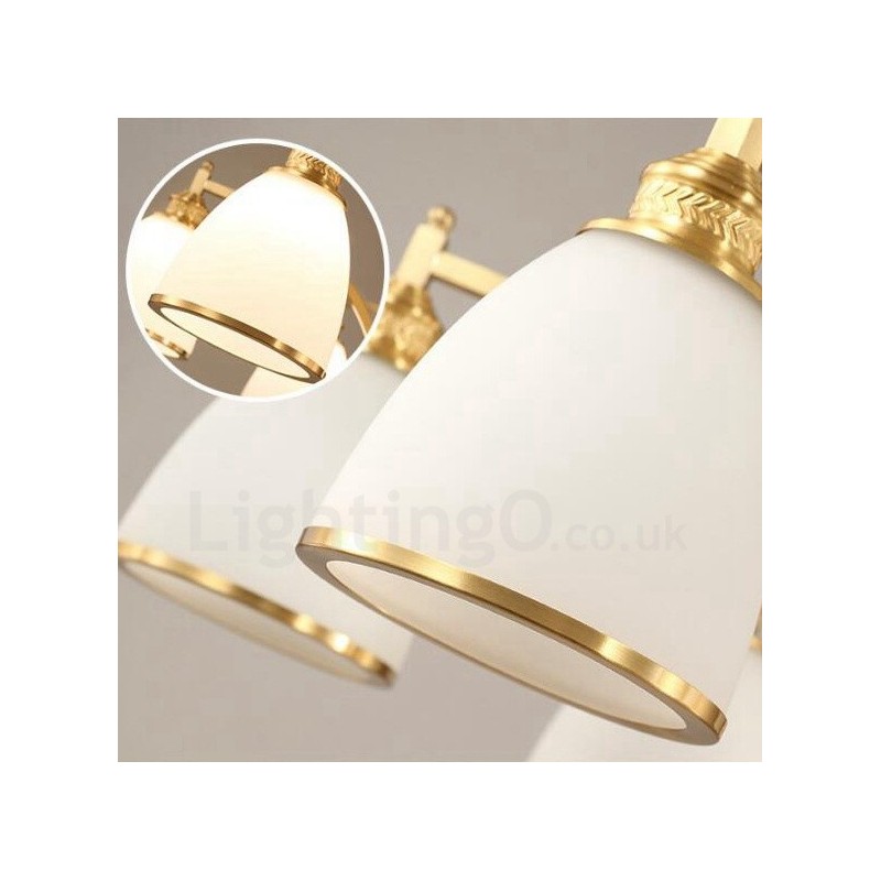 8 ライト ラスティック ロッジ 一体型メタル銅シャンデリア