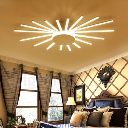 18 ライト モダン コンテンポラリー 一体型メタル シャンデリア