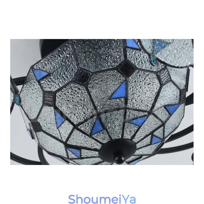 9 ライト地中海スタイル一体型バスメタルシャンデリア