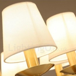 6 ライト ラスティック ロッジ 一体型メタル銅シャンデリア