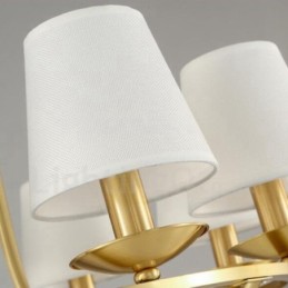 真鍮 8 ライト ラスティック ロッジ 一体型 金属銅シャンデリア