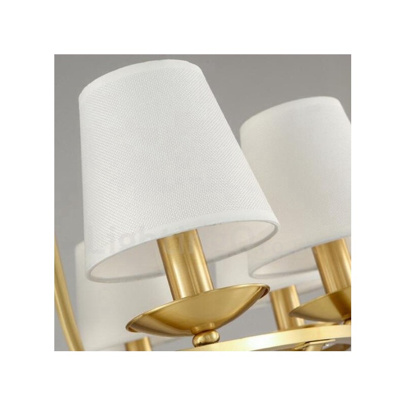 真鍮 8 ライト ラスティック ロッジ 一体型 金属銅シャンデリア