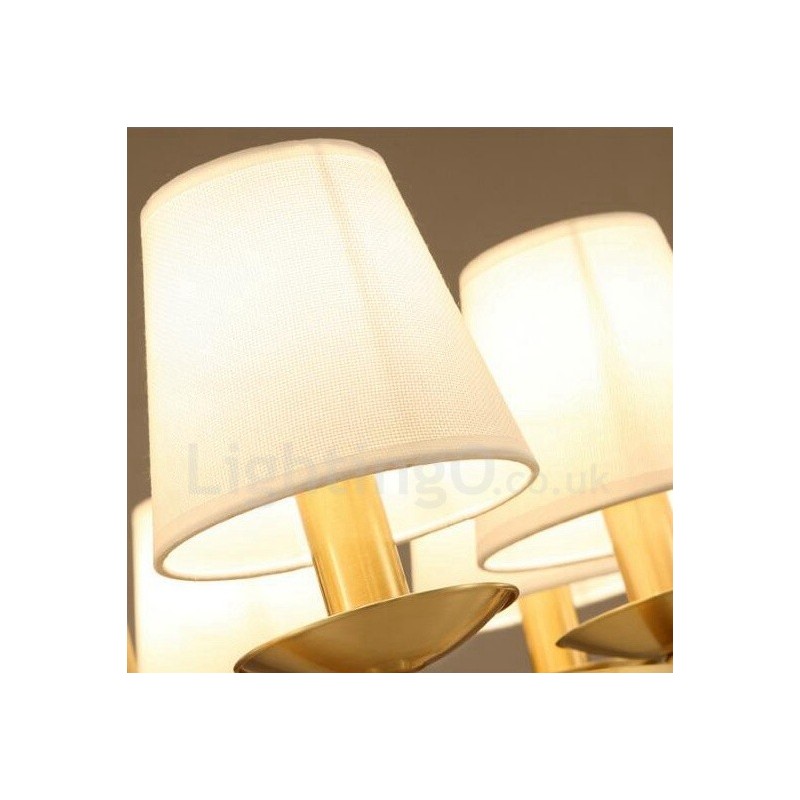 真鍮 8 ライト ラスティック ロッジ 一体型 金属銅シャンデリア