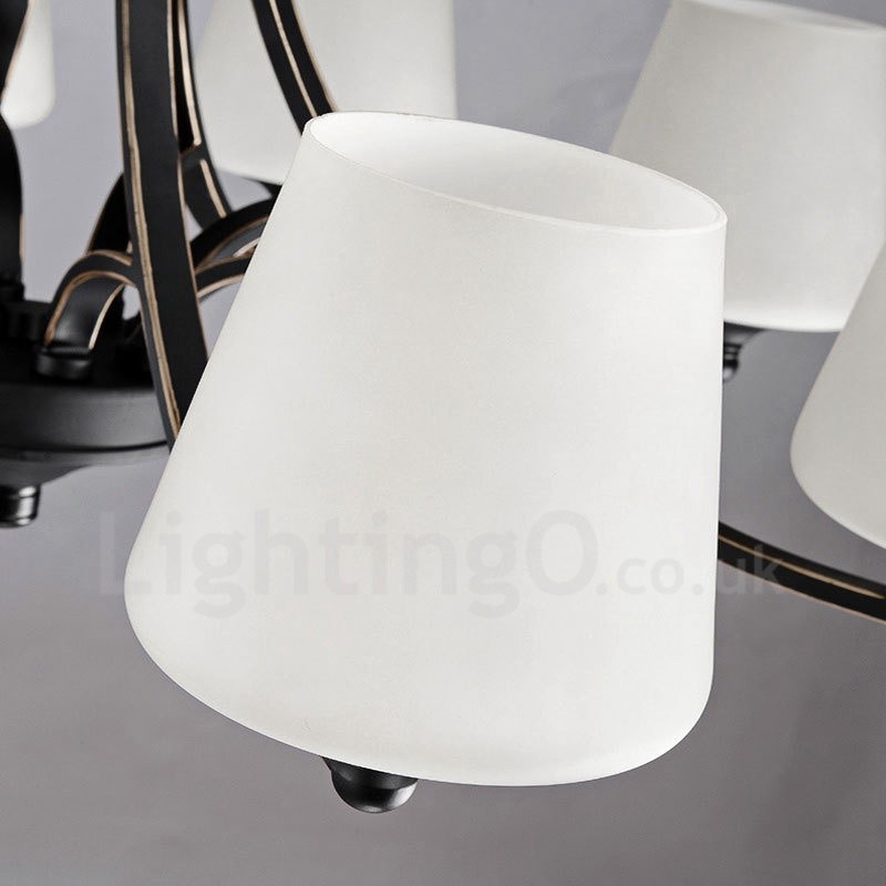 3 ライト ラスティック ロッジ インテグレーテッド メタル シャンデリア