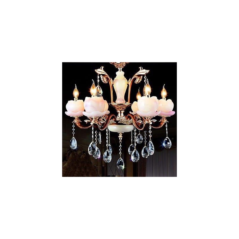 ヨーロッパスタイルの高級亜鉛合金翡翠クリスタルペンダント