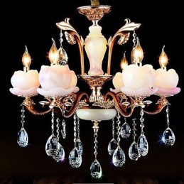 ヨーロッパスタイルの高級亜鉛合金翡翠クリスタルペンダント