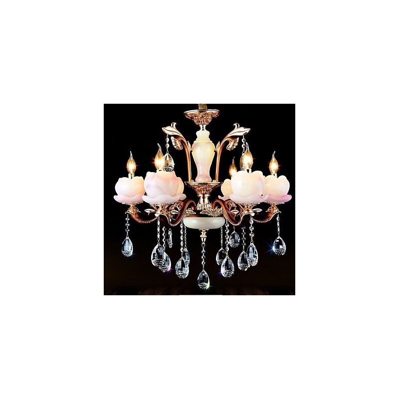 ヨーロッパスタイルの高級亜鉛合金翡翠クリスタルペンダント