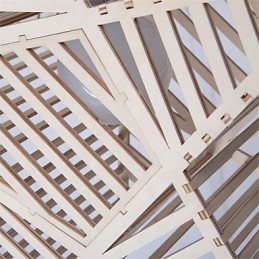 ヴィンテージ 五芒星木製シャンデリア